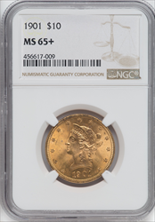 1901 $10 NGC Plus Liberty Eagles NGC MS65+