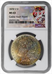1878-S $1  Morgan Dollar NGC MS63 Super Color