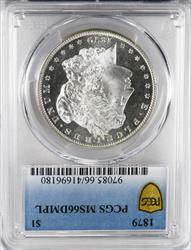 1879 $1 Morgan Dollar PCGS MS66DMPL Deep Mirrors Blast White Rare Silver Coin