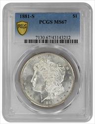 1881-S $1 Morgan Dollar PCGS MS67