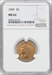 1909 $5 Indian Half Eagles NGC MS62