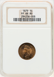 1879 1C RD Proof Indian Cents NGC PR66