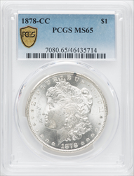 1878-CC S$1 PCGS Secure Morgan Dollars PCGS MS65
