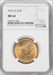 1912-S $10 Indian Eagles NGC MS62