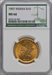 1907 $10 No Motto Indian Eagles NGC MS66