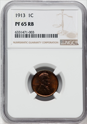 1913 1C RB Proof Lincoln Cents NGC PR65