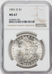 1901-O S$1 Morgan Dollars NGC MS67
