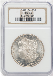 1879-CC S$1 Morgan Dollars NGC MS65