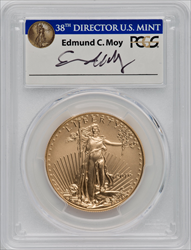 2019-W $50 One-Ounce Gold Eagle Burnished First Day of Issue Philadelphia SP Modern Bullion Coins PCGS MS70