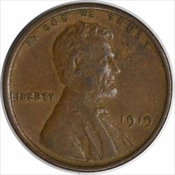 1919-P Lincoln Cent EF Uncertified