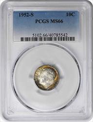 1952-S Roosevelt Silver Dime MS66 PCGS