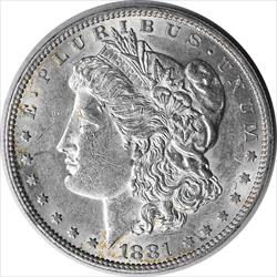 1881 Morgan Silver Dollar AU Uncertified