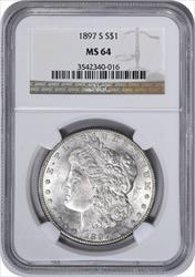 1897-S Morgan Silver Dollar MS64 NGC
