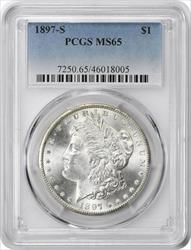 1897-S Morgan Silver Dollar MS65 PCGS