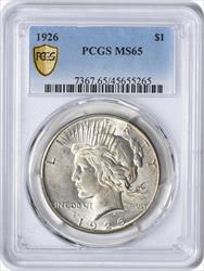 1926 Peace Silver Dollar MS65 PCGS