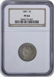 1887 Liberty Nickel PR64 NGC