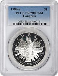 1989-S Congress Commemorative Silver Dollar PR69DCAM PCGS