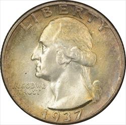 1937 Washington Silver Quarter MS64 Uncertified