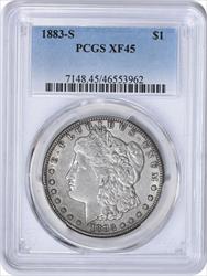 1883-S Morgan Silver Dollar EF45 PCGS