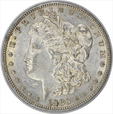 1880-O Morgan Silver Dollar AU58 Uncertified #322