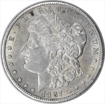1887-S Morgan Silver Dollar AU58 Uncertified #204