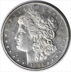 1891-S Morgan Silver Dollar MS63 Uncertified #1147