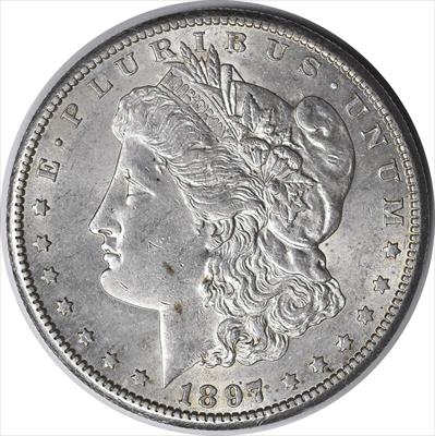 1897-S Morgan Silver Dollar AU58 Uncertified #1151