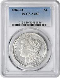 1882-CC Morgan Silver Dollar AU50 PCGS