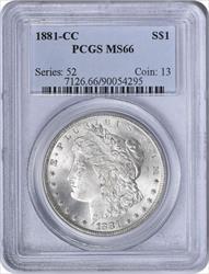 1881-CC Morgan Silver Dollar MS66 PCGS