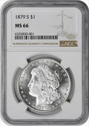 1879-S Morgan Silver Dollar MS66 NGC