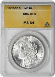 1882-CC Morgan Silver Dollar MS64 ANACS