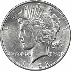 1922-D Peace Silver Dollar AU58 Uncertified