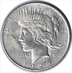 1925 Peace Silver Dollar MS60 Uncertified