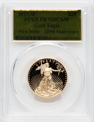 2017-W $25 Half-Ounce Gold Eagle First Strike PR DC Modern Bullion Coins PCGS MS70