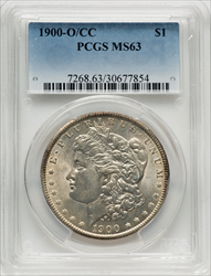 1900-O/CC S$1 Morgan Dollars PCGS MS63