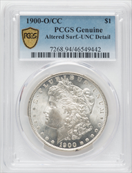 1900-O/CC S$1 Genuine PCGS Secure Morgan Dollars Genuine PCGS MS60