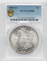 1880-O S$1 PCGS Secure Morgan Dollars PCGS MS65