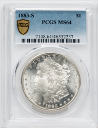 1883-S S$1 PCGS Secure Morgan Dollars PCGS MS64