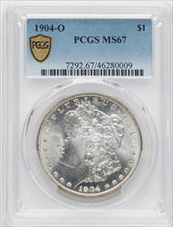 1904-O S$1 PCGS Secure Morgan Dollars PCGS MS67