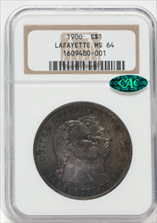 1900  Lafayette Dollar MS CAC Commemorative Silver NGC MS64