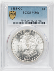 1883-CC S$1 PCGS Secure Morgan Dollars PCGS MS66
