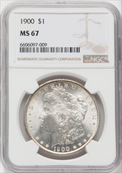 1900 S$1 Morgan Dollars NGC MS67