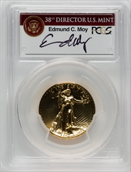 2009 $20 One-Ounce Gold Ultra High Relief Moy Signature PL Modern Bullion Coins PCGS MS70