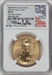 2006-W $50 One-Ounce Gold Eagle 20th Anniversary SP Modern Bullion Coins NGC MS70