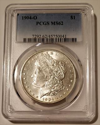 1904 O Morgan Silver Dollar MS62 PCGS