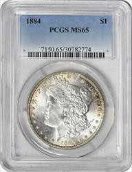 1884 Morgan Silver Dollar MS65 PCGS