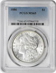 1886 Morgan Silver Dollar MS65 PCGS