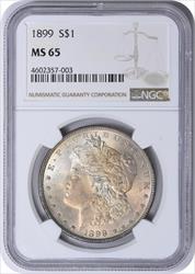 1899 Morgan Silver Dollar MS65 NGC