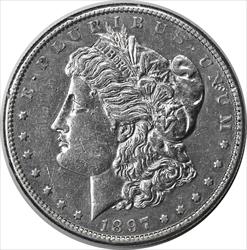 1897-S Morgan Silver Dollar AU Uncertified