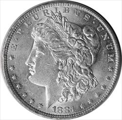 1881-O Morgan Silver Dollar AU Uncertified